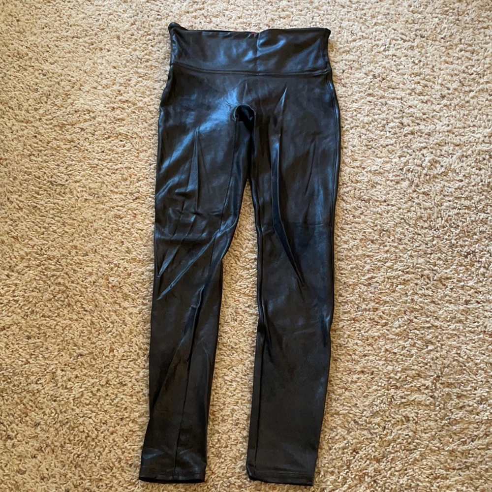 Women’s spanx “leather” leggings